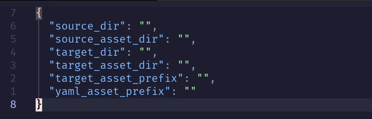 config object