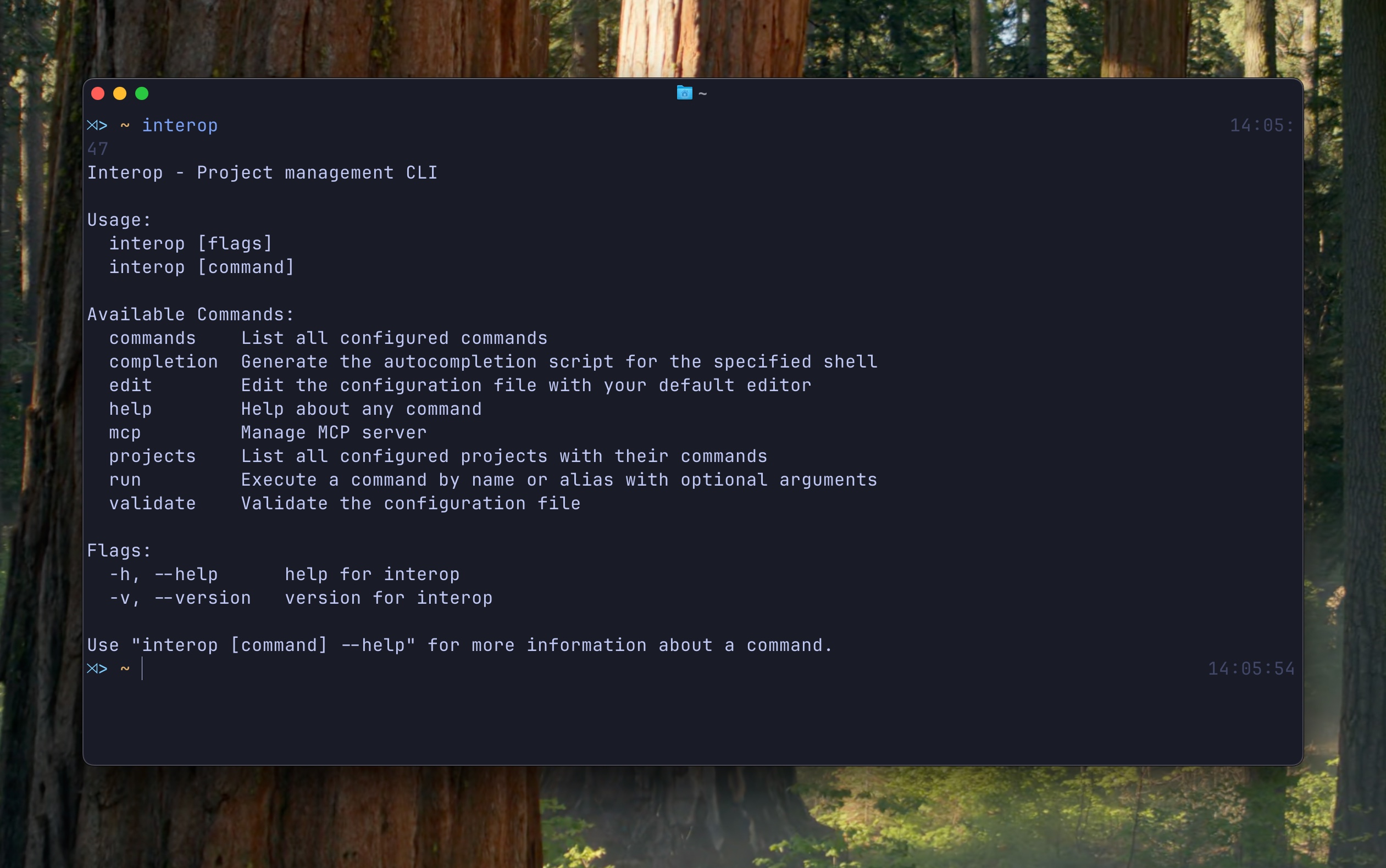 interop command feature set